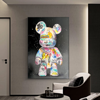 Gấu Bearbrick Graffiti