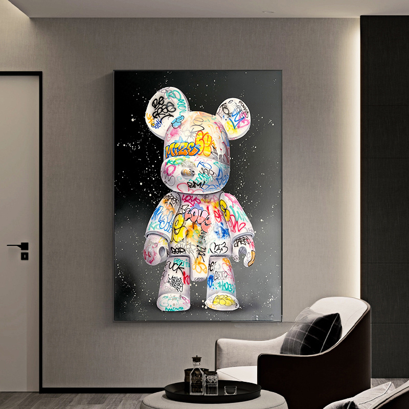 Gấu Bearbrick Graffiti