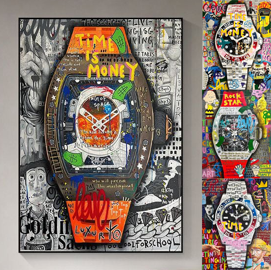 [Nhiều bức] Watch Pop Art Graffiti