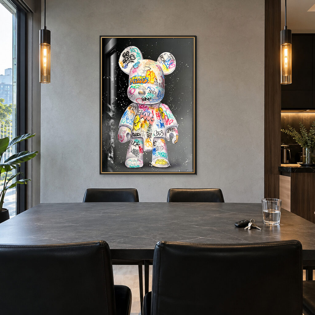 Gấu Bearbrick Graffiti