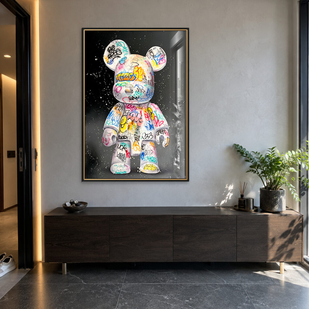 Gấu Bearbrick Graffiti