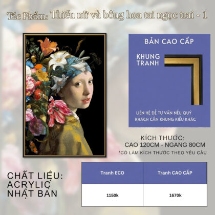 Thiếu nữ và bông hoa tai ngọc trai - 1