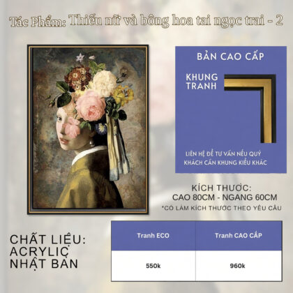 Thiếu nữ và bông hoa tai ngọc trai - 2