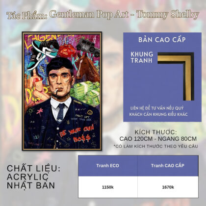 Gentleman Pop Art - Tommy Shelby
