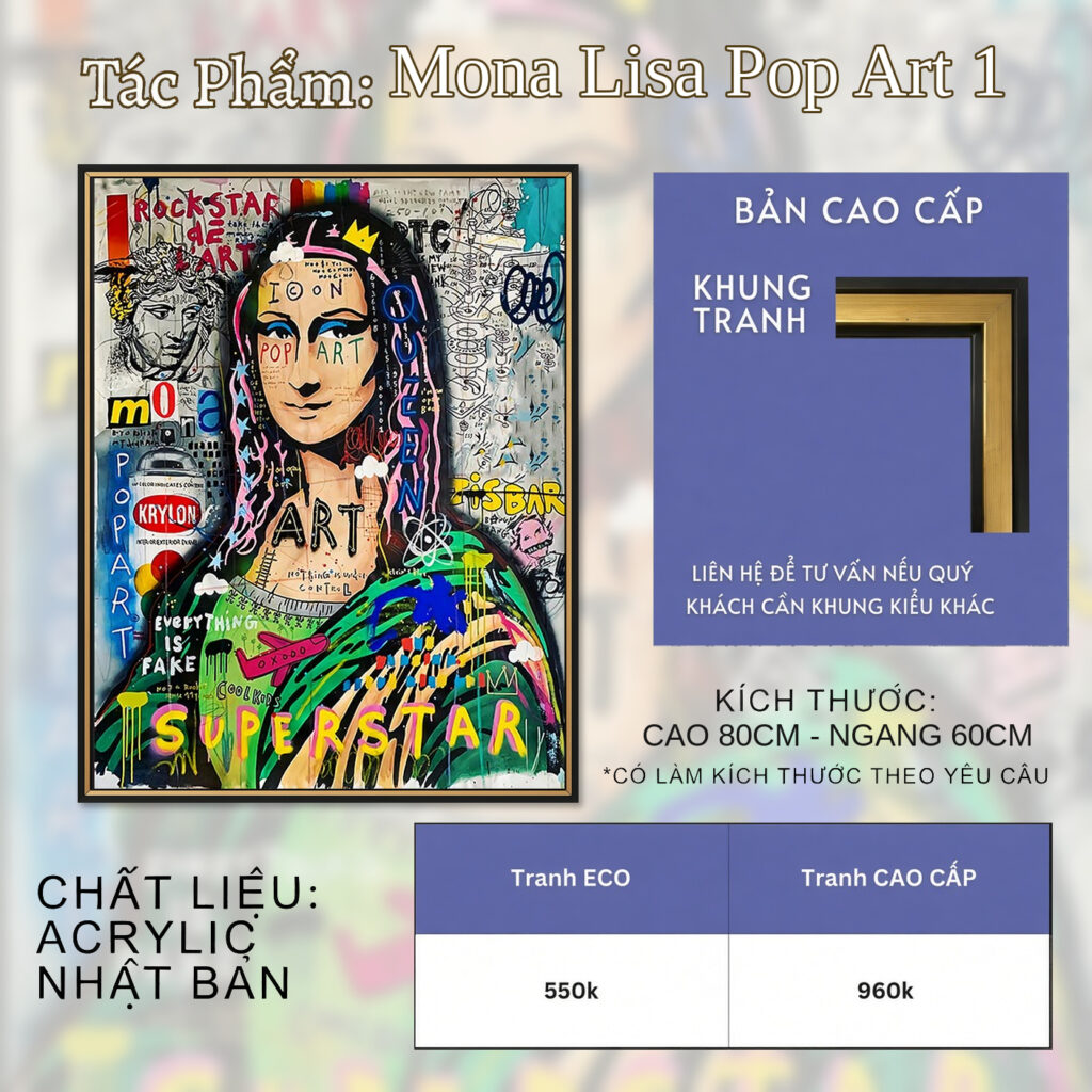 Mona Lisa Pop Art 1