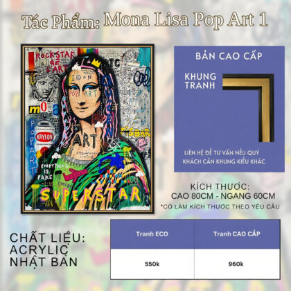 Mona Lisa Pop Art 1