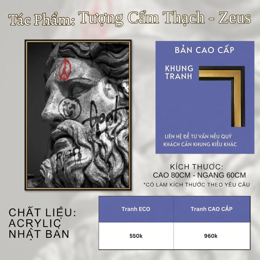 Tượng Cẩm Thạch - Zeus