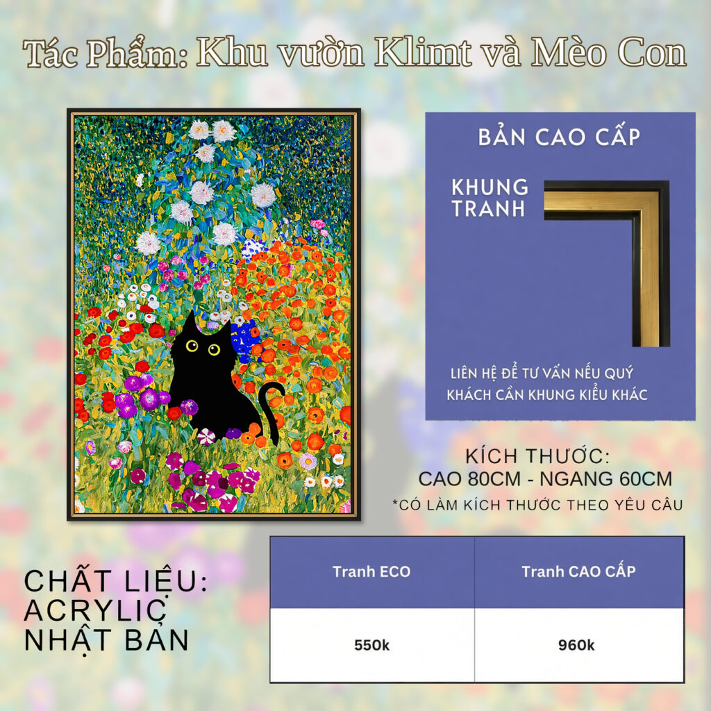 Khu vườn Klimt và Mèo Con