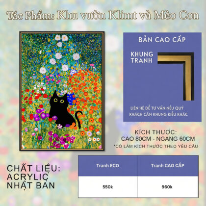 Khu vườn Klimt và Mèo Con