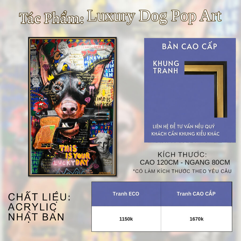 Luxury Dog Pop Art