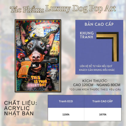 Luxury Dog Pop Art