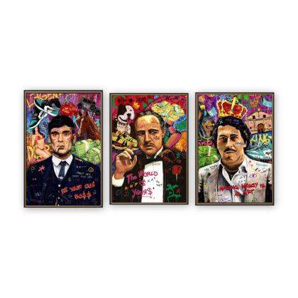 Combo Flash Sale – Gentleman Pop Art (3 tranh)