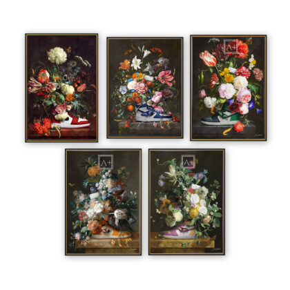 Combo Flash Sale – Giày và Hoa (5 tranh)