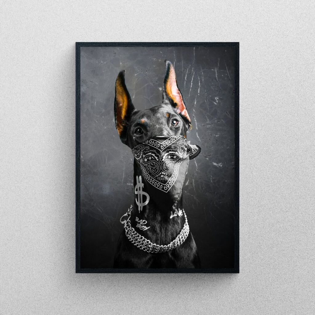[3 Bức] Chó Doberman