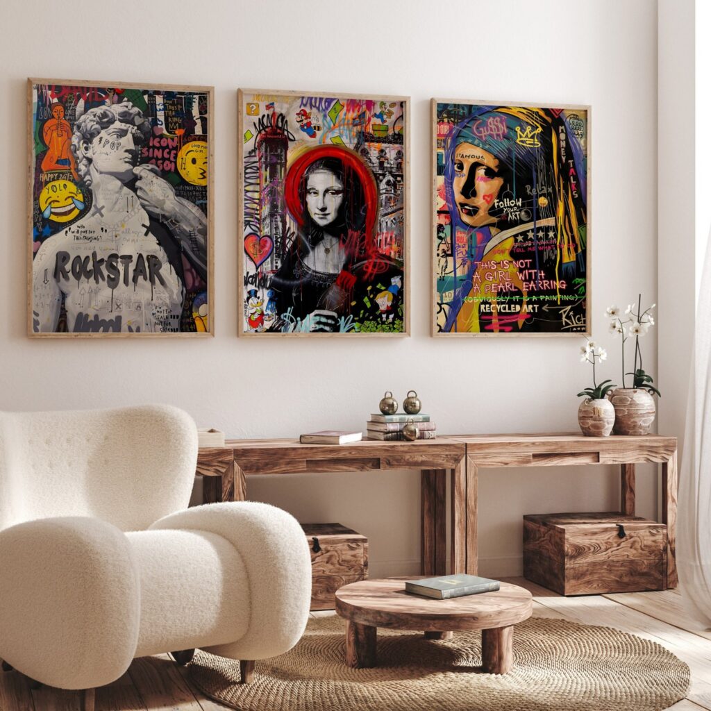 [3 bức] Bộ 3 tuyệt tác - Pop Artwork